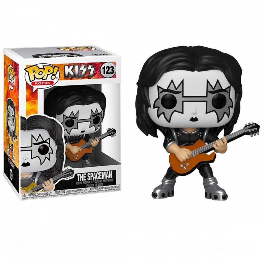 Pop! Stones KISS Spaceman Funko Stand Out! Vinyl fabric