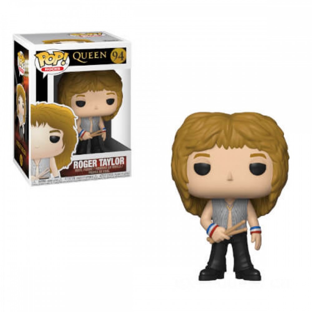 Pop! Stones Queen Roger Taylor Funko Stand Out! Plastic