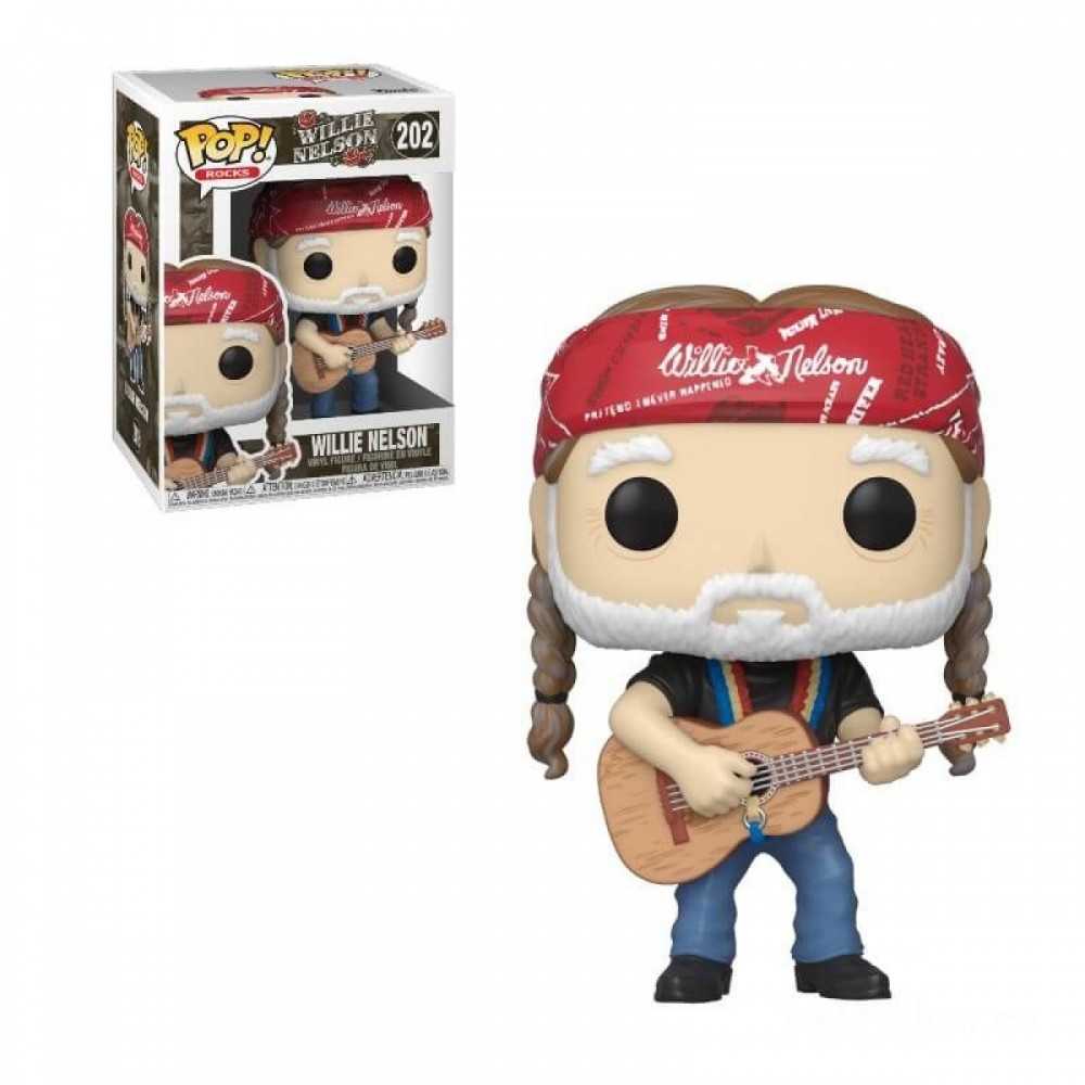 Final Sale - Stand out! Rocks Willie Nelson Funko Pop! Vinyl fabric - Anniversary Sale-A-Bration:£8