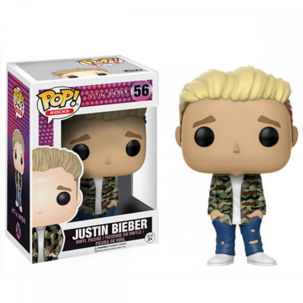 Stand out! Stones Justin Bieber Funko Pop! Vinyl fabric