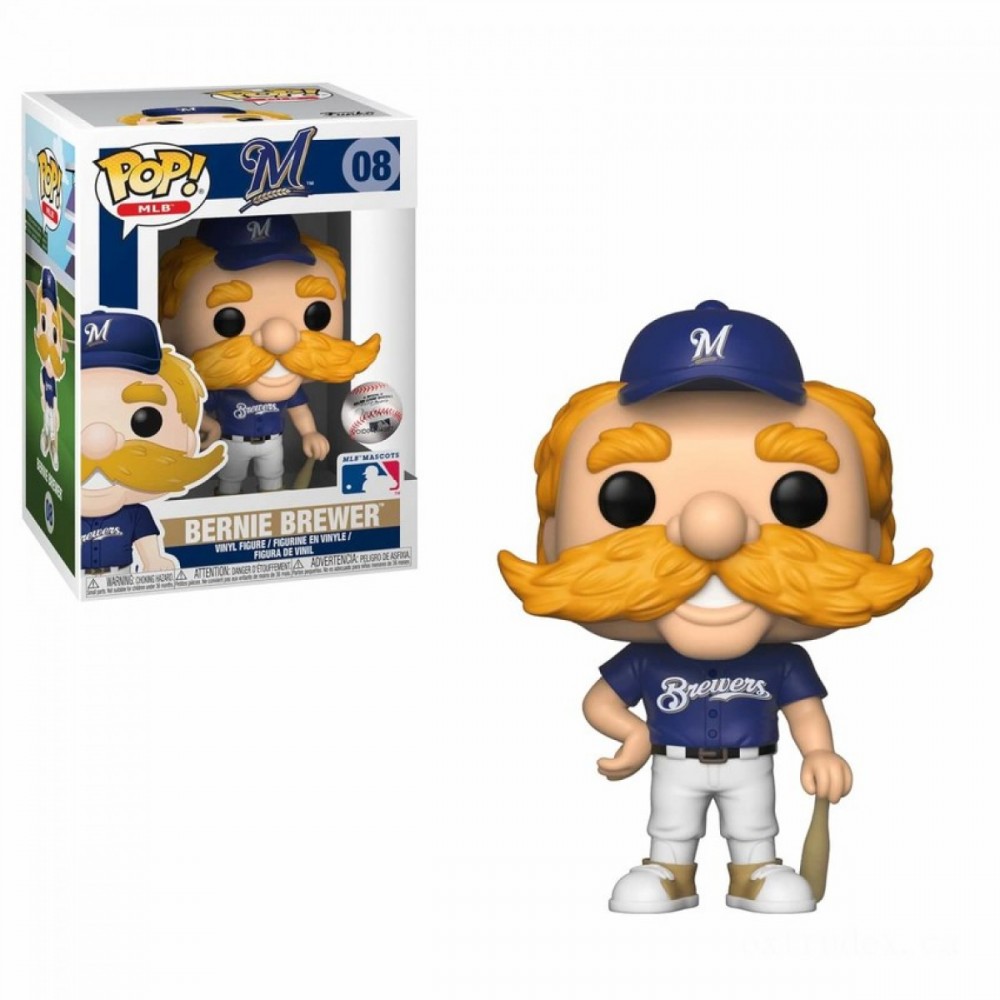 Holiday Shopping Event - MLB Bernie The Brewer Funko Pop! Vinyl - Christmas Clearance Carnival:£8
