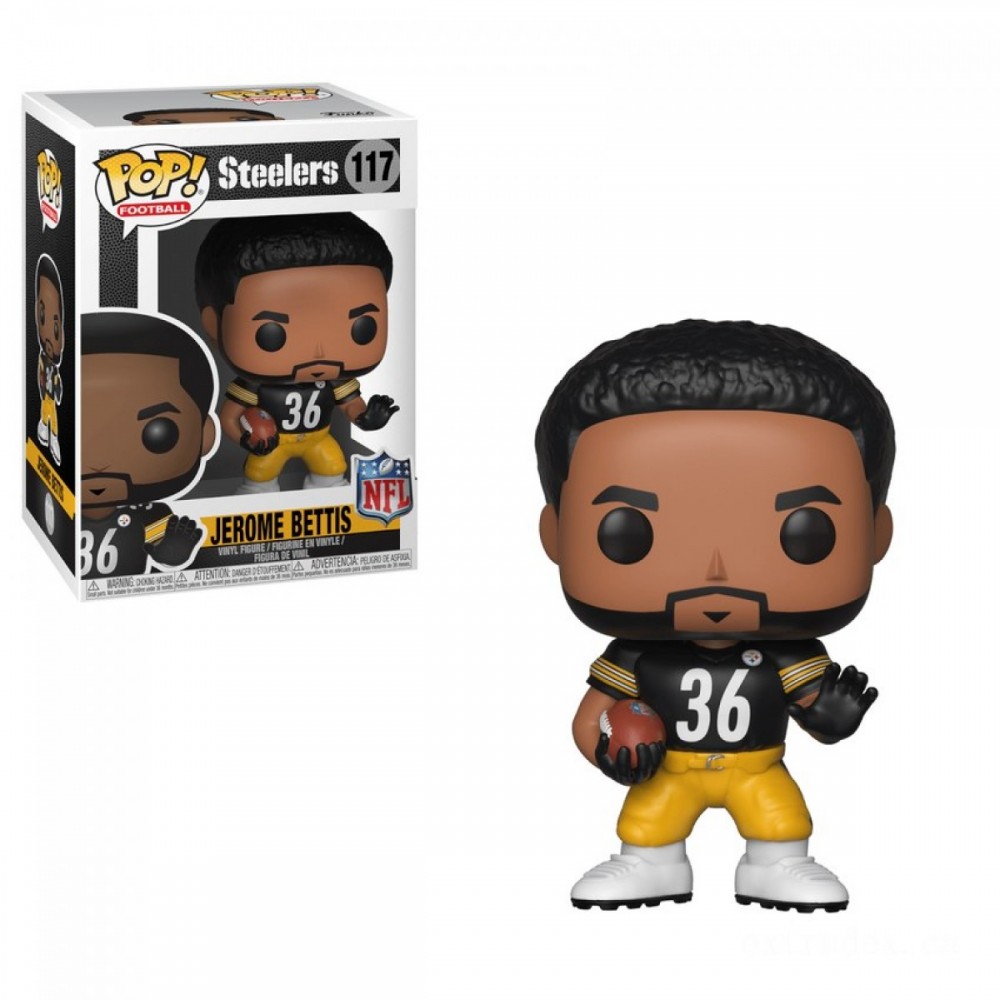 Click and Collect Sale - NFL Legends - Jerome Bettis Funko Pop! Vinyl fabric - Valentine's Day Value-Packed Variety Show:£7[jcc11350ba]