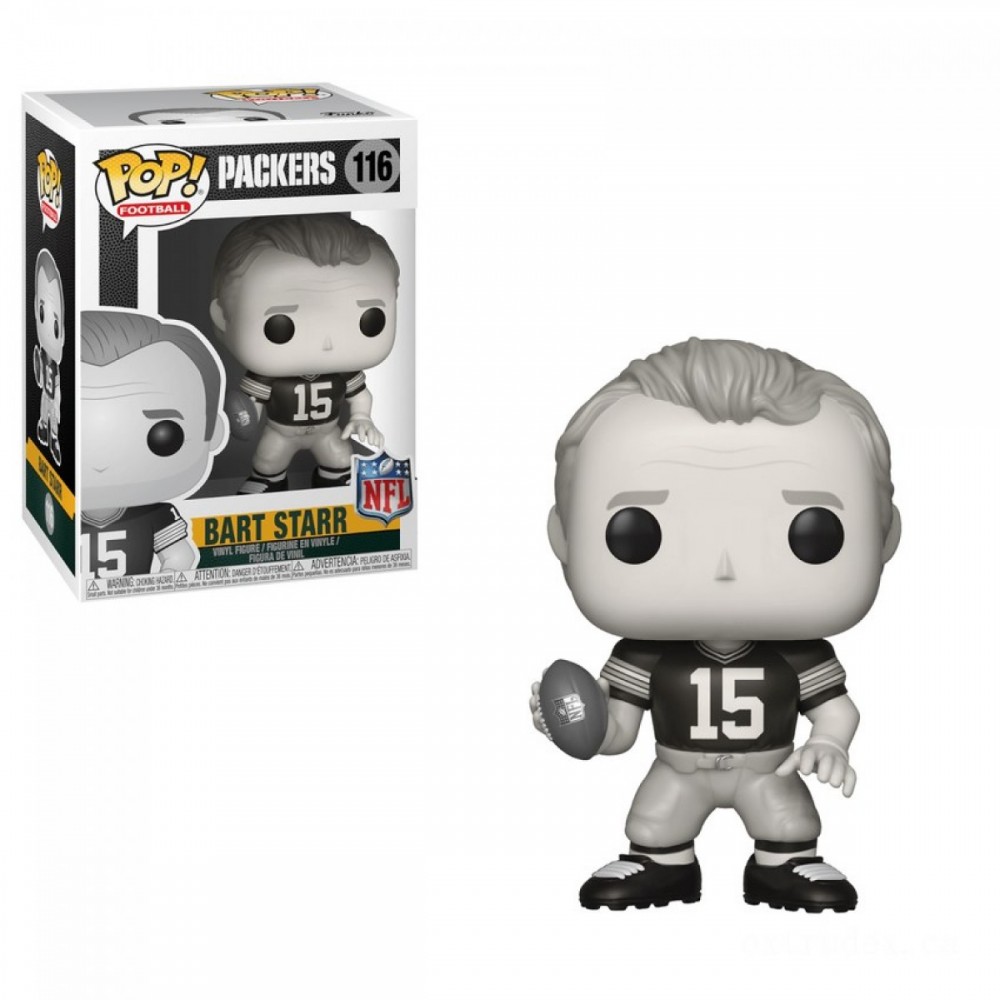 October Halloween Sale - NFL Legends - Bart Starr BK/WH Funko Stand Out! Vinyl fabric - Off-the-Charts Occasion:£7