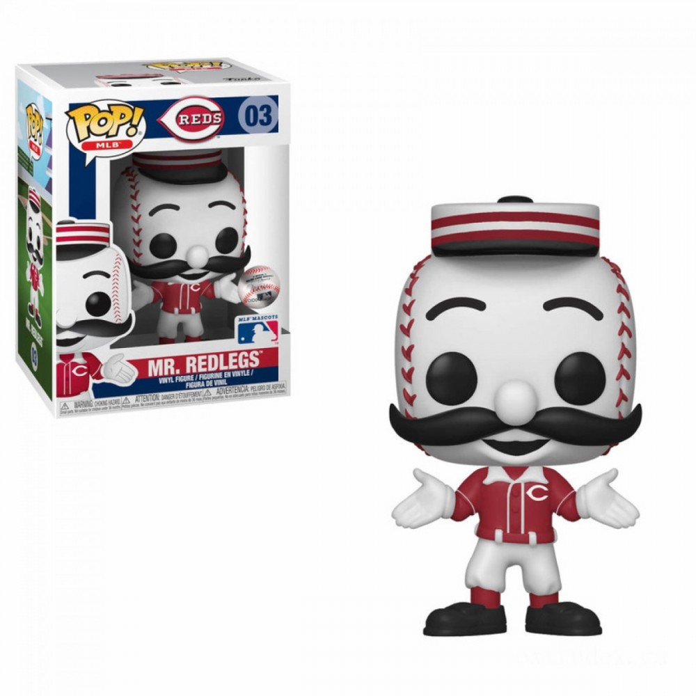MLB Mr Redlegs Funko Stand Out! Plastic