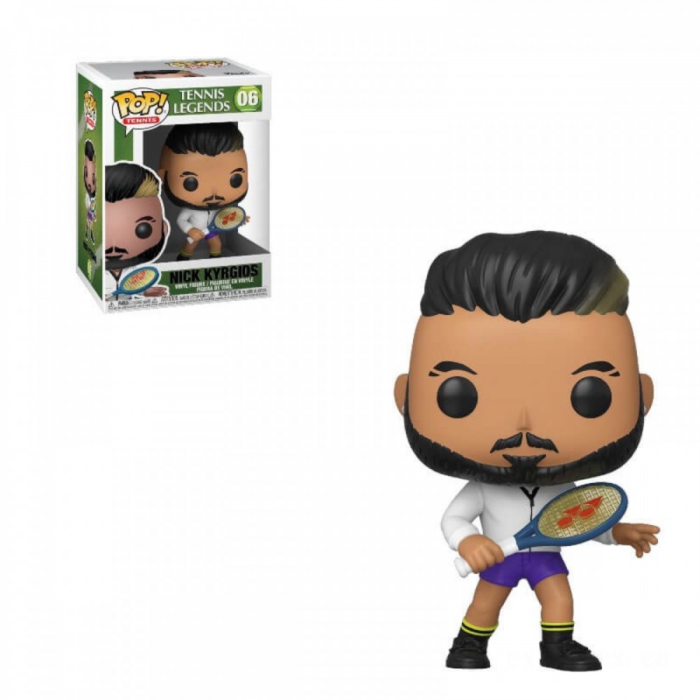 Tennis Legends Nick Kyrgios Funko Stand Out! Plastic