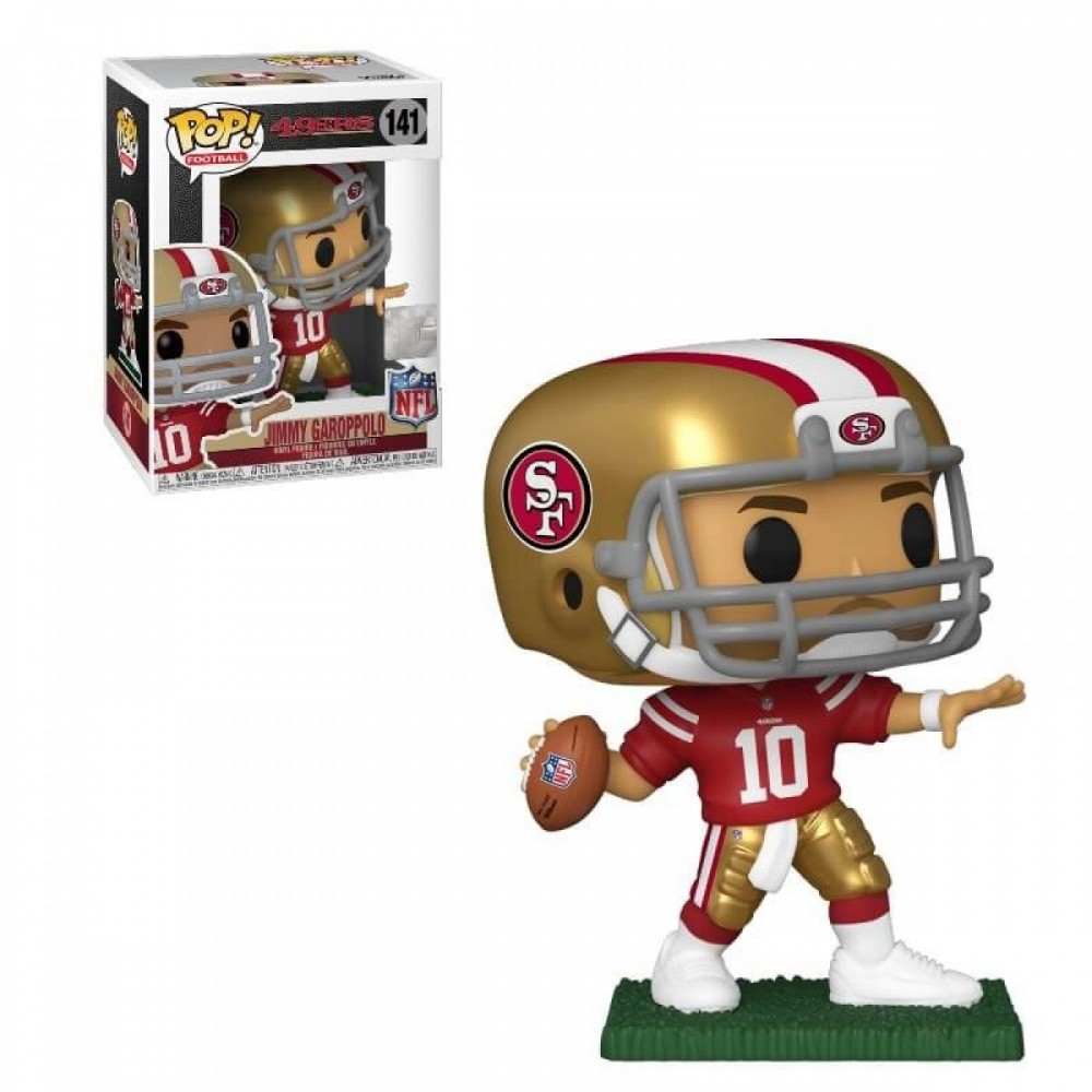 Final Sale - NFL 49ers Jimmy Garoppolo Funko Stand Out! Plastic - Half-Price Hootenanny:£8