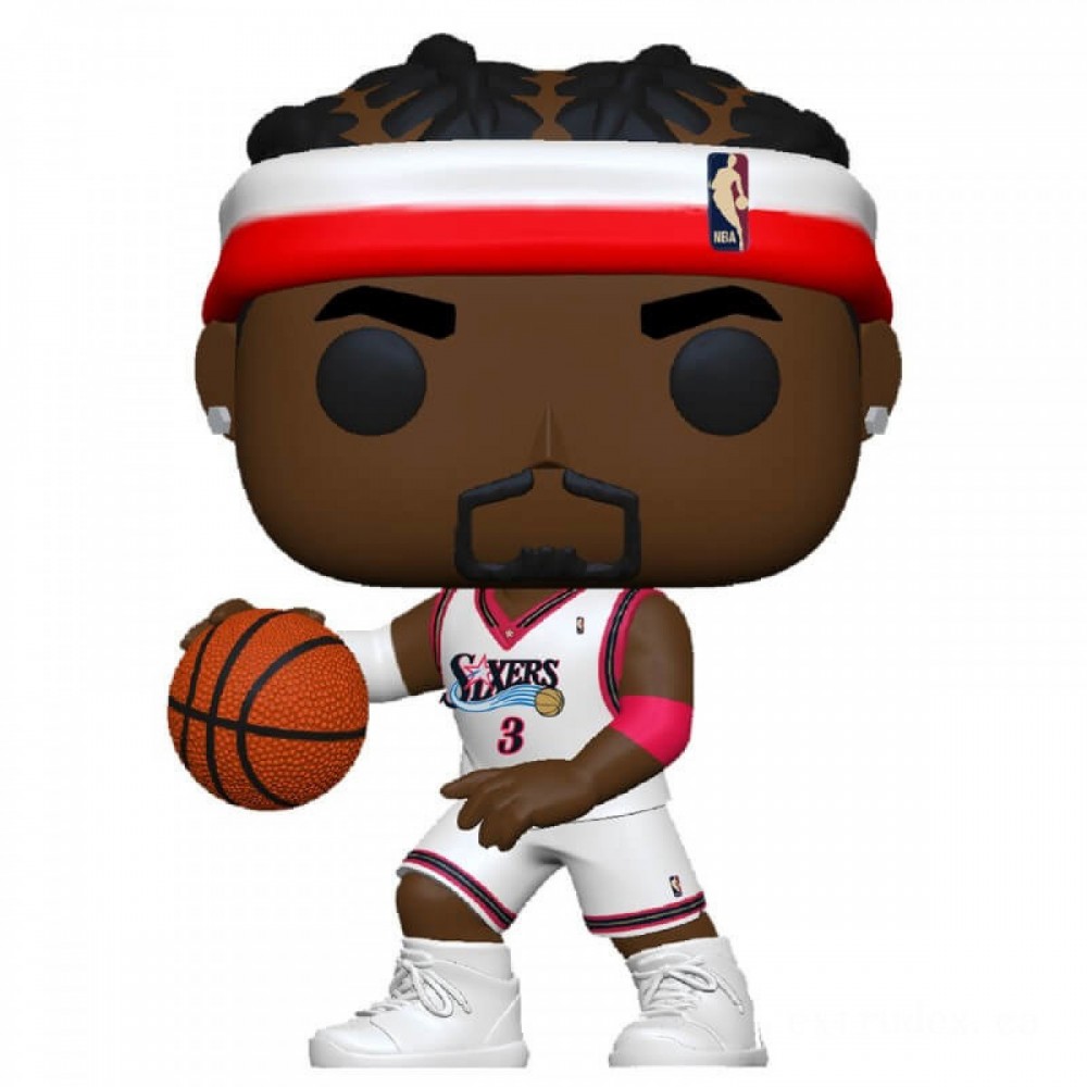 NBA Legends Allen Iverson (Sixers Home) Stand Out! Vinyl fabric Figure