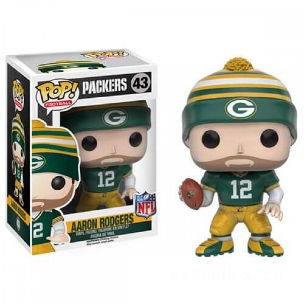 70% Off - NFL Aaron Rodgers Wave 3 Funko Stand Out! Vinyl - Savings Spree-Tacular:£8