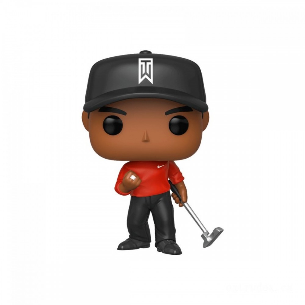 Tiger Woods (Reddish Tshirt) Funko Pop! Vinyl fabric