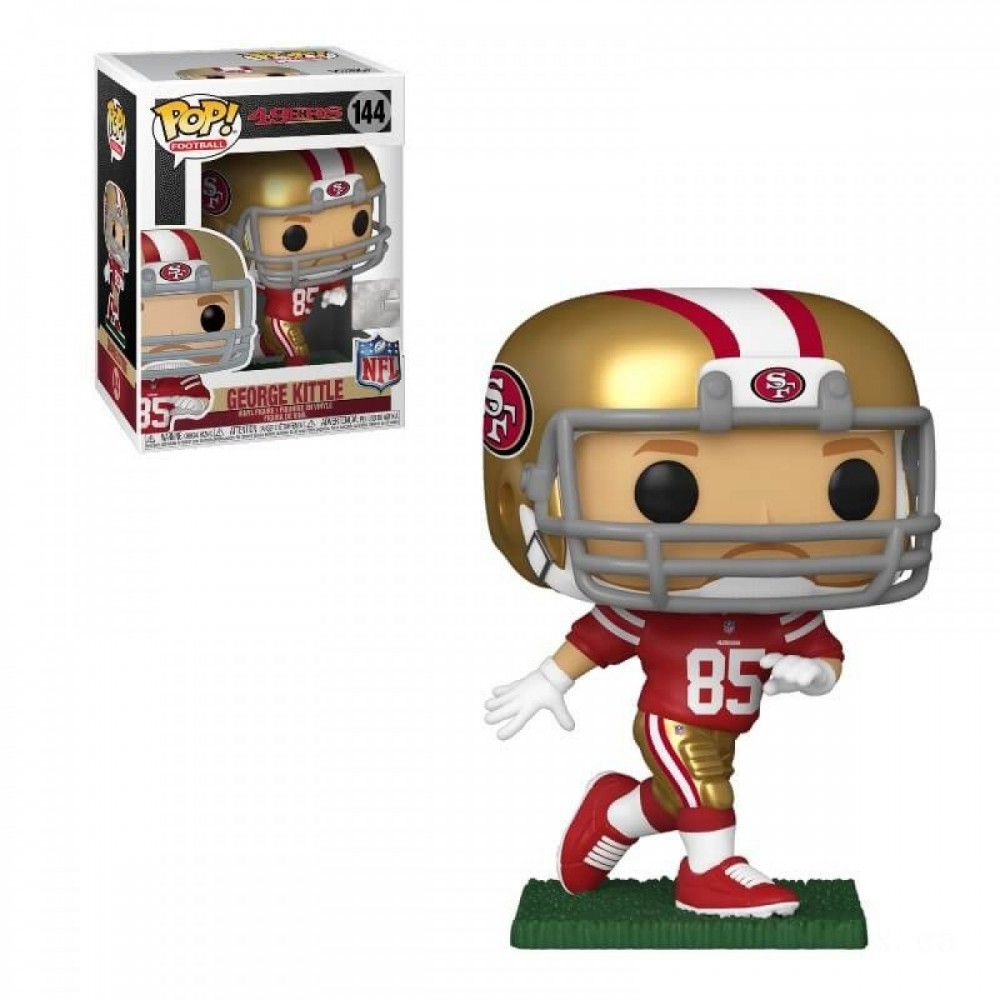 Two for One Sale - NFL 49ers George Kittle Funko Stand Out! Vinyl fabric - Spree-Tastic Savings:£7