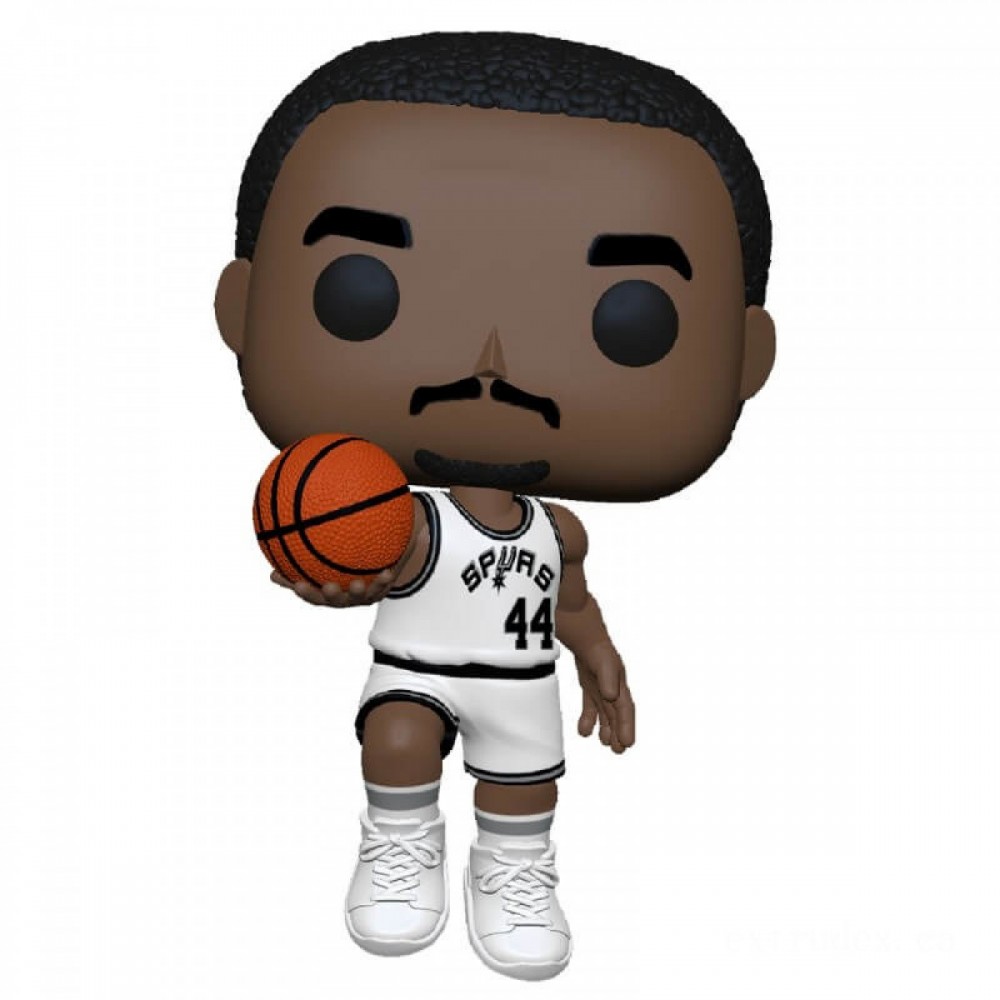 NBA Legends George Gervin (Spurs Property) Pop! Plastic Figure