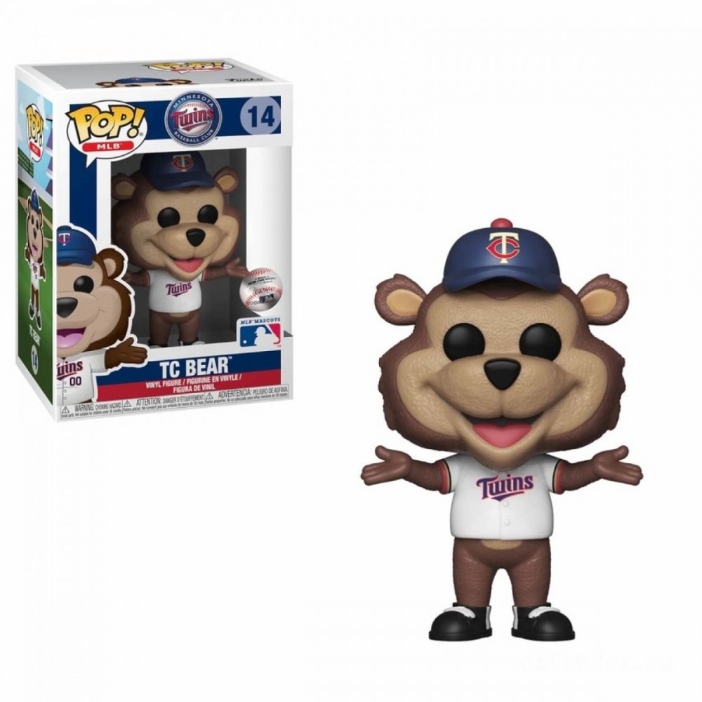 MLB Twins T.C Bear Funko Stand Out! Plastic