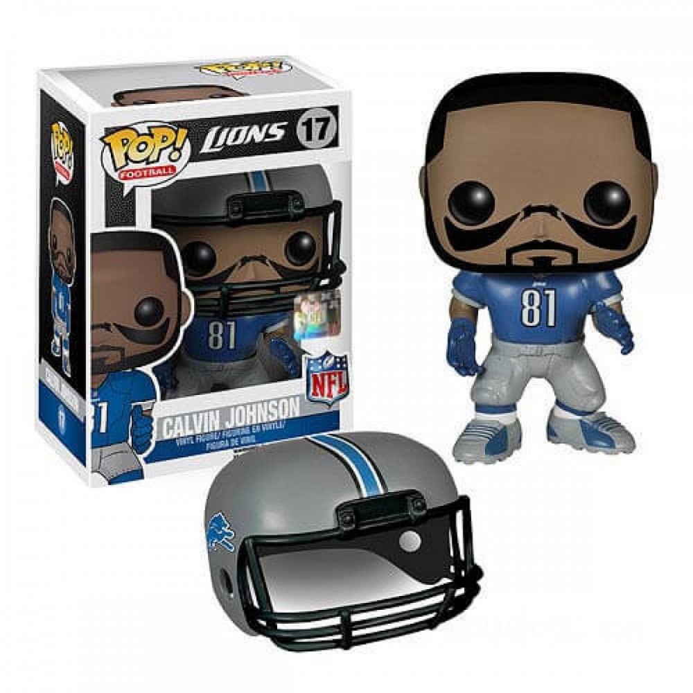 NFL Calvin Johnson Wave 1 Funko Stand Out! Plastic