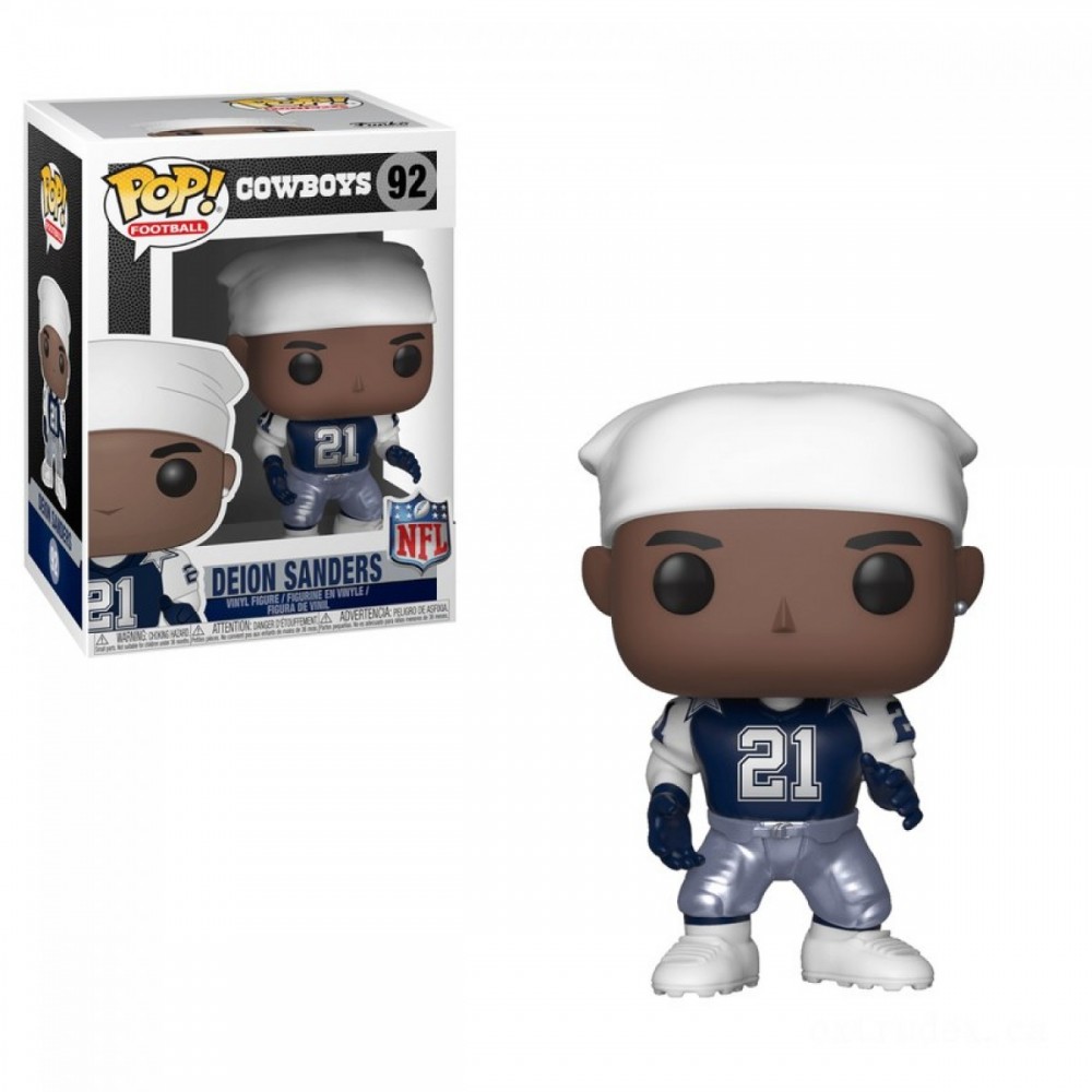 Hurry, Don't Miss Out! - NFL Legends - Deion Sanders Throwback Funko Stand Out! Vinyl - Thrifty Thursday:£8