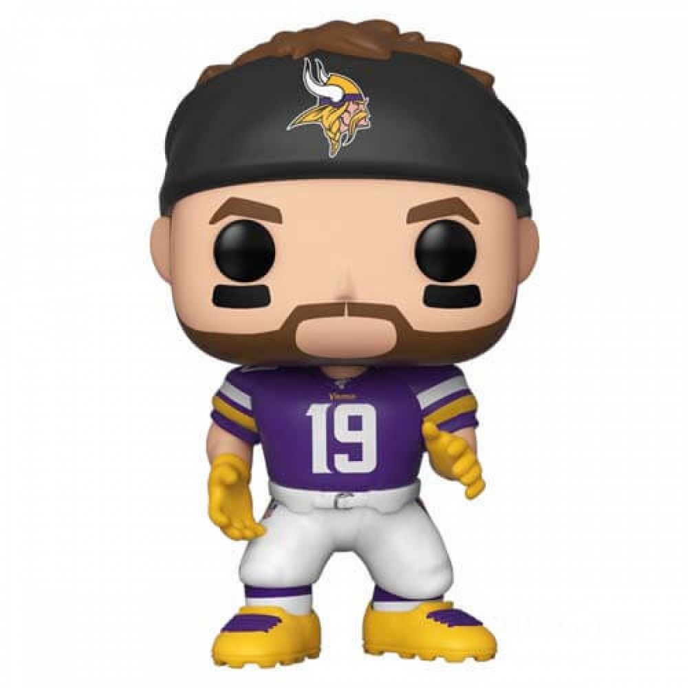 September Labor Day Sale - NFL Vikings Adam Thielen Funko Stand Out! Vinyl - Hot Buy:£8