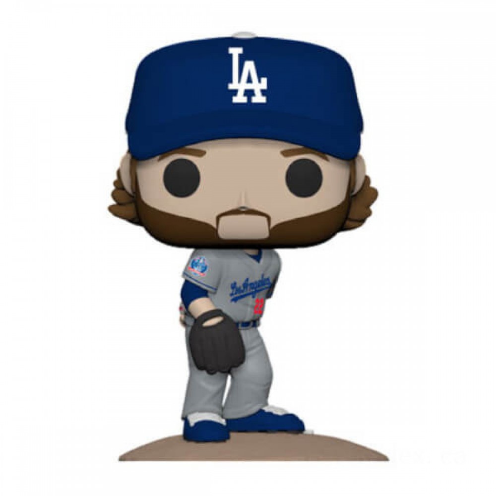 MLB New Jersey Clayton Kershaw Funko Stand Out! Plastic