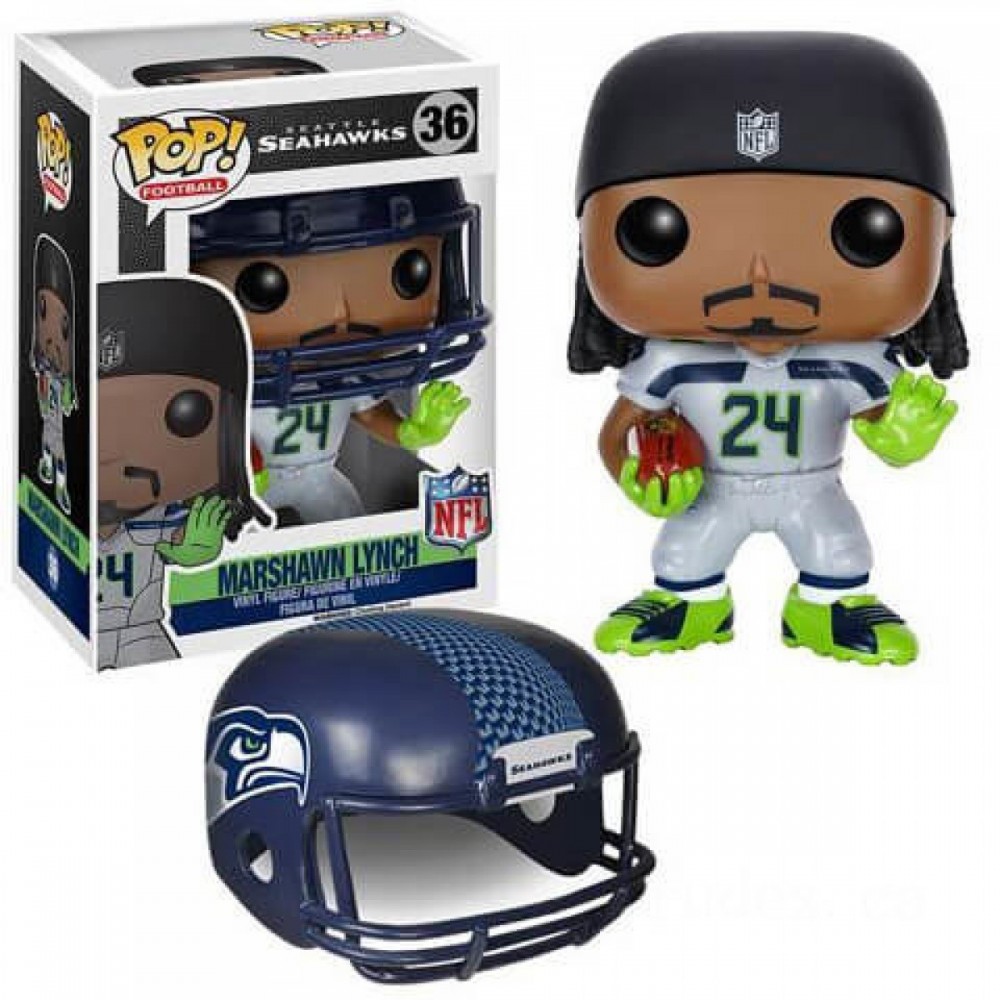 Liquidation - NFL Marshawn Lynch Wave 2 Funko Stand Out! Vinyl - Mother's Day Mixer:£8