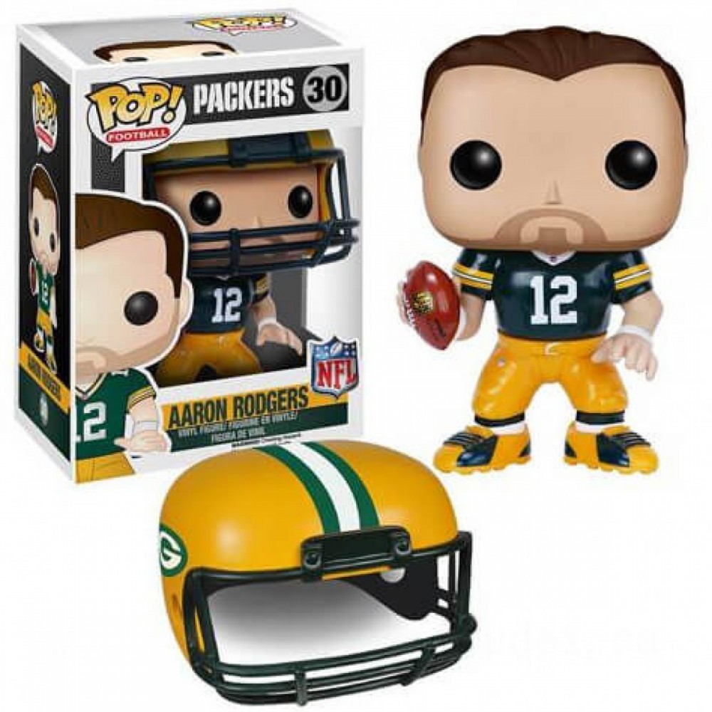 Holiday Gift Sale - NFL Aaron Rodgers Wave 2 Funko Stand Out! Vinyl - Frenzy:£8