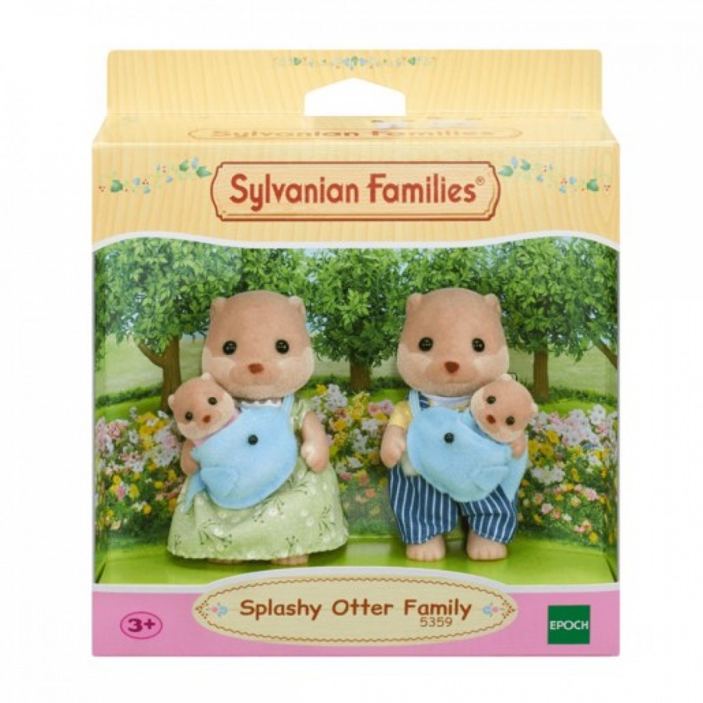 Holiday Shopping Event - Sylvanian Families Flashy Otter Family - Unbelievable Savings Extravaganza:£16[jcc8638ba]
