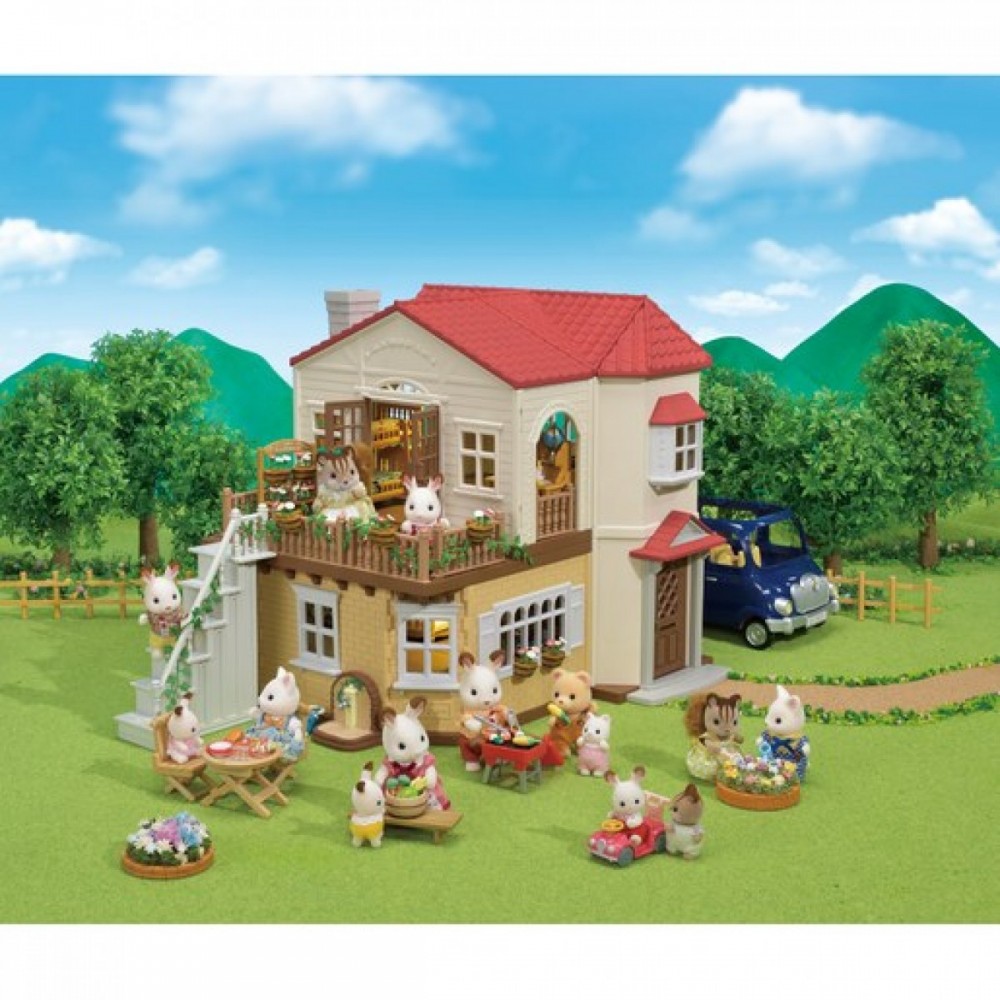 Sylvanian Families Red Roof Covering Nation Residence