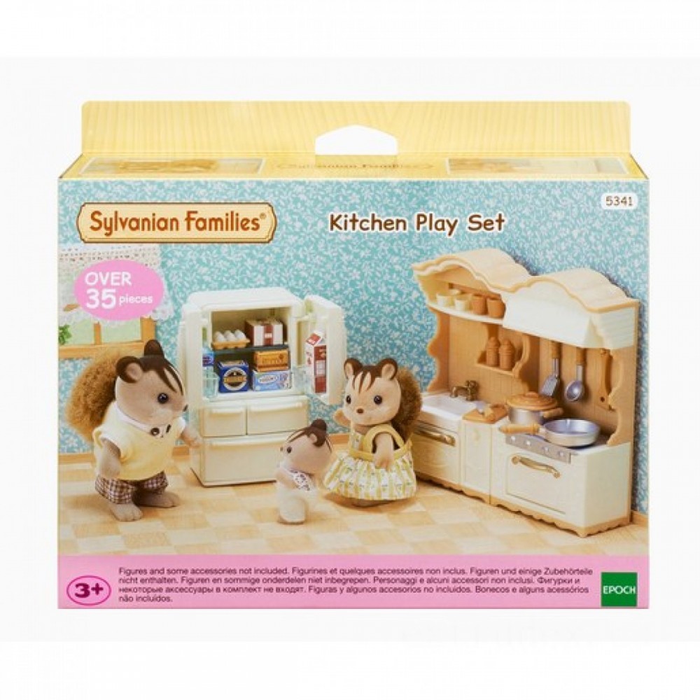 May Flowers Sale - Sylvanian Families Kitchen Space Play Prepare - Boxing Day Blowout:£12