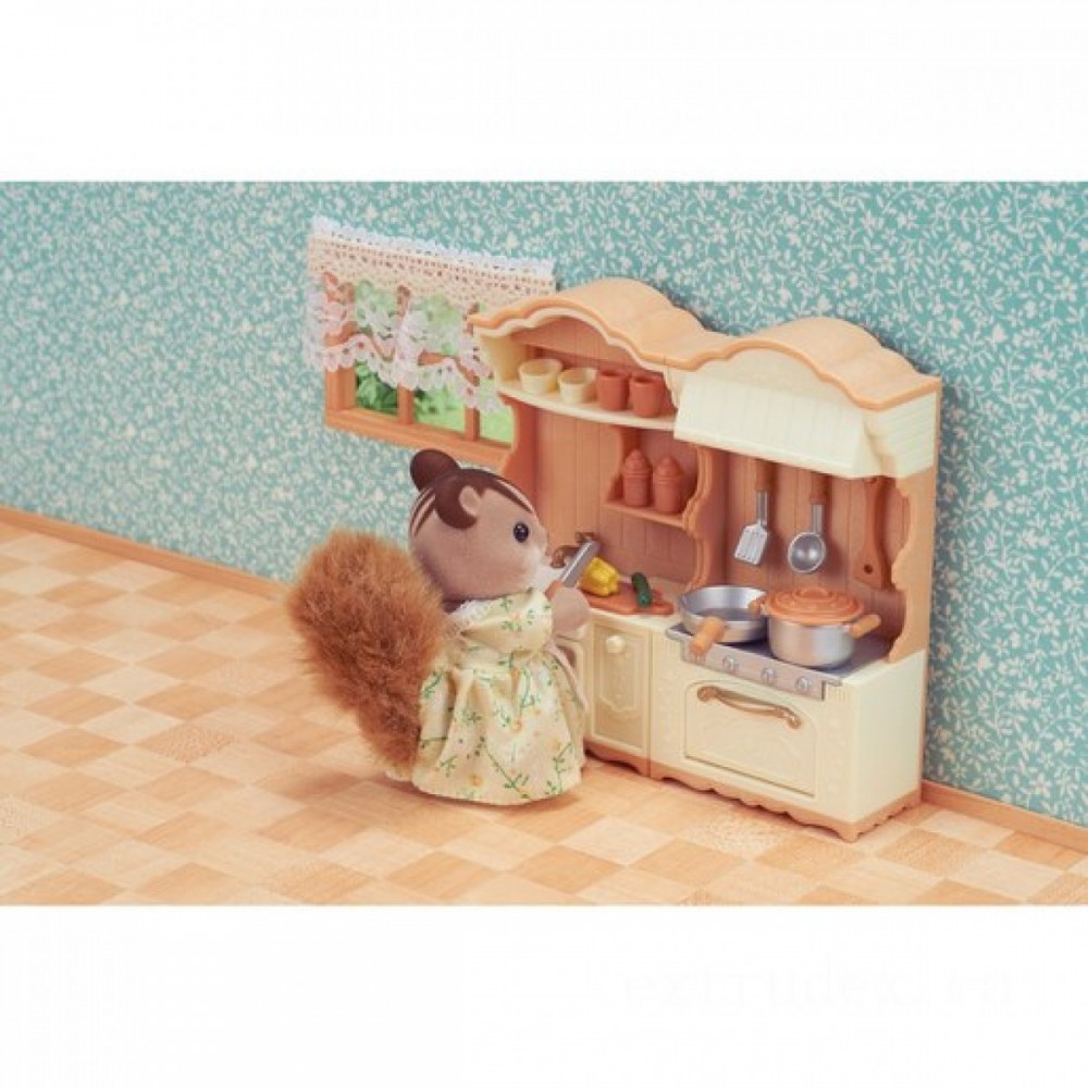 60% Off - Sylvanian Families Kitchen Space Play Specify - Reduced-Price Powwow:£12