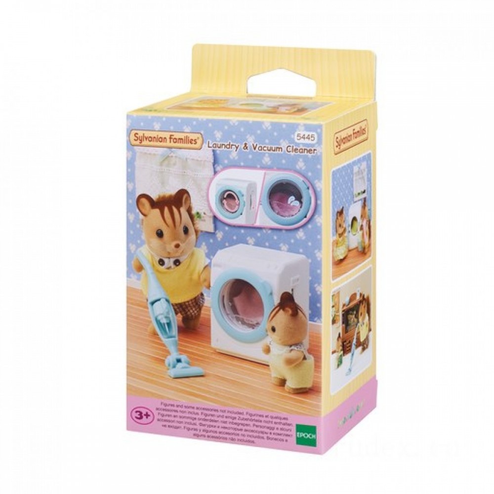 Sylvanian Families Laundry & Vacuum Cleaning Service