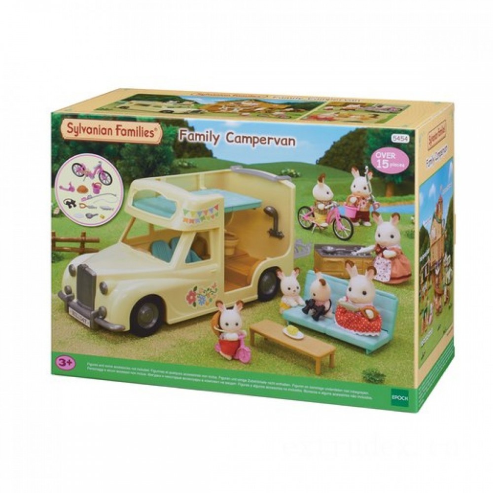 Labor Day Sale - Sylvanian Families Family Campervan - One-Day Deal-A-Palooza:£29[sac8666nt]