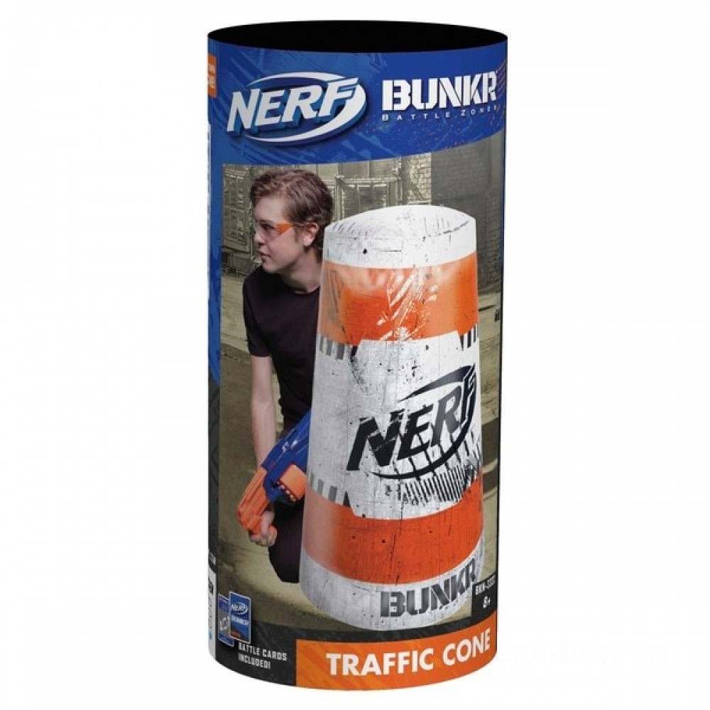 Fall Sale - NERF Bunkr Hide Website Traffic Cone - End-of-Year Extravaganza:£7