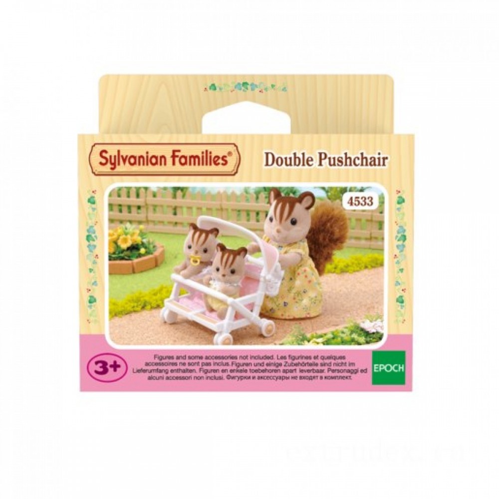Final Clearance Sale - Sylvanian Families Dual Push Chair - Fourth of July Fire Sale:£7