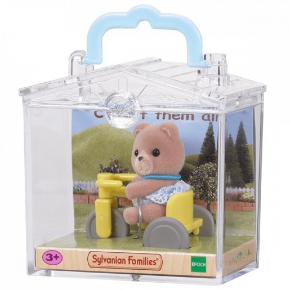 Sylvanian Families Child Carry Instance - Bear on Trike