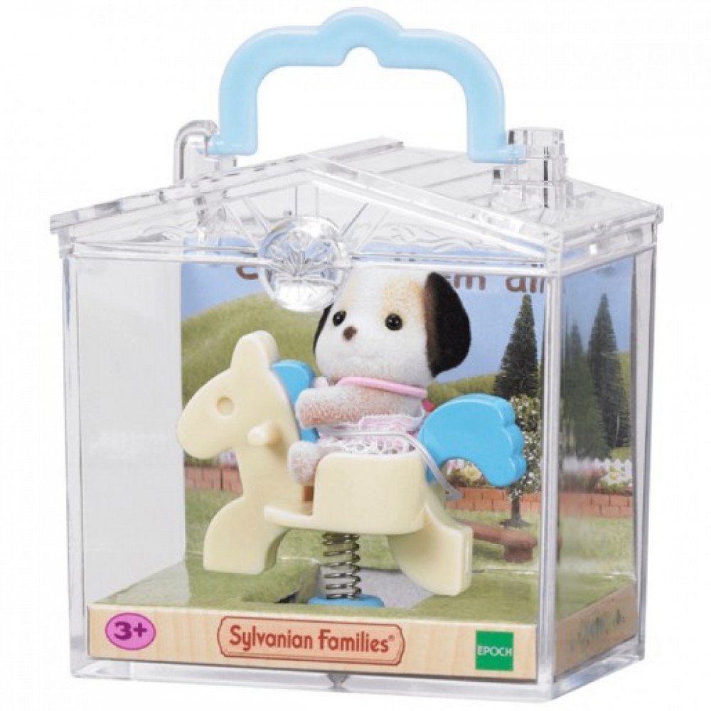 Sylvanian Families Child Carry Situation - Beagle Canine On Horse Ride