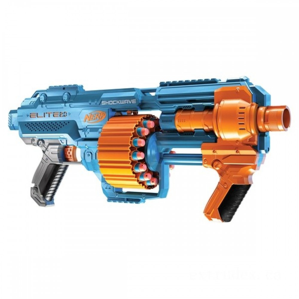Doorbuster - NERF Elite 2.0 Shockwave RD 15 - Off-the-Charts Occasion:£17