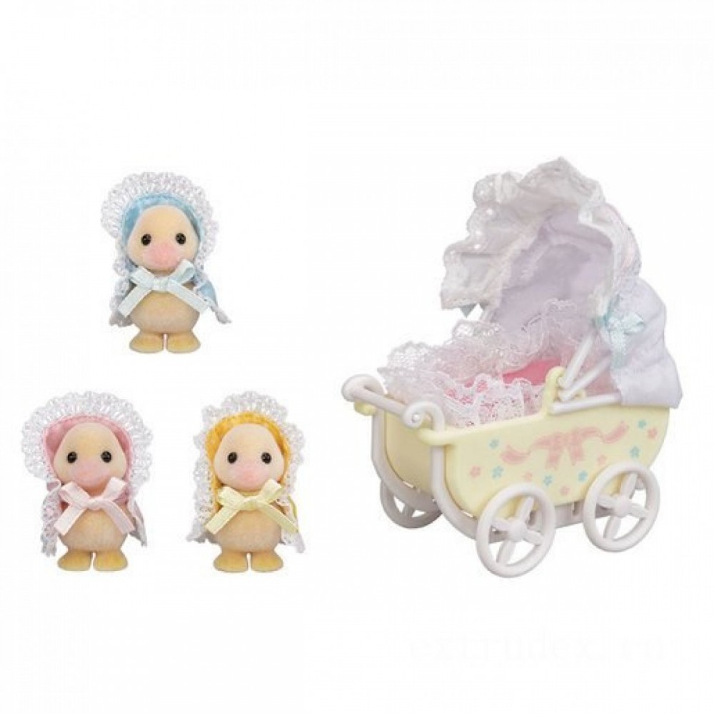 Sylvanian Familes Beloved Ducklings Baby Carriage