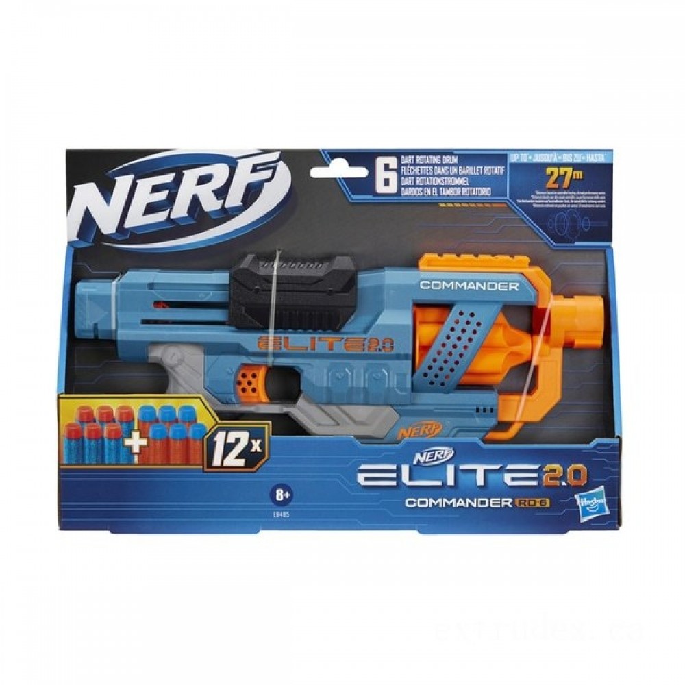 Click Here to Save - NERF Elite 2.0 Commander RD 6 - Two-for-One Tuesday:£7
