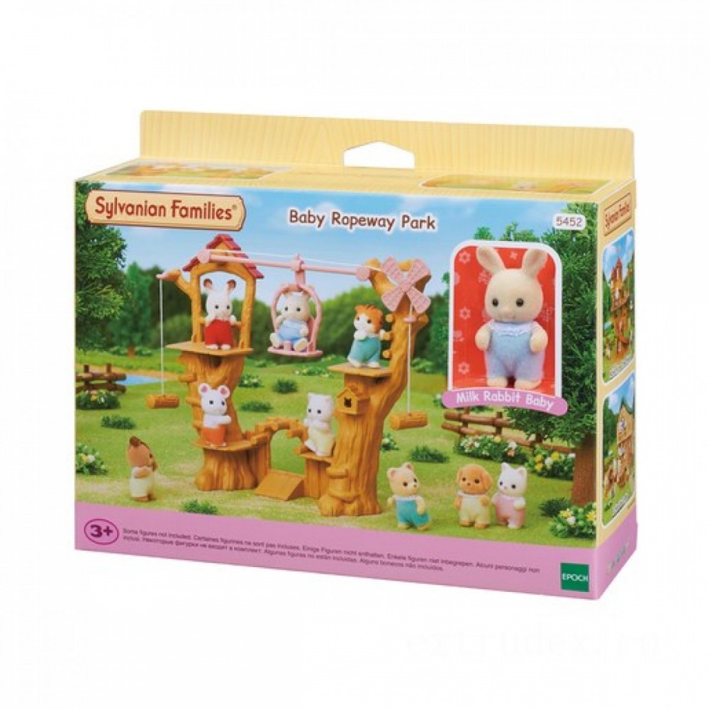 May Flowers Sale - Sylvanian Families Child Ropeway Playground - Web Warehouse Clearance Carnival:£12