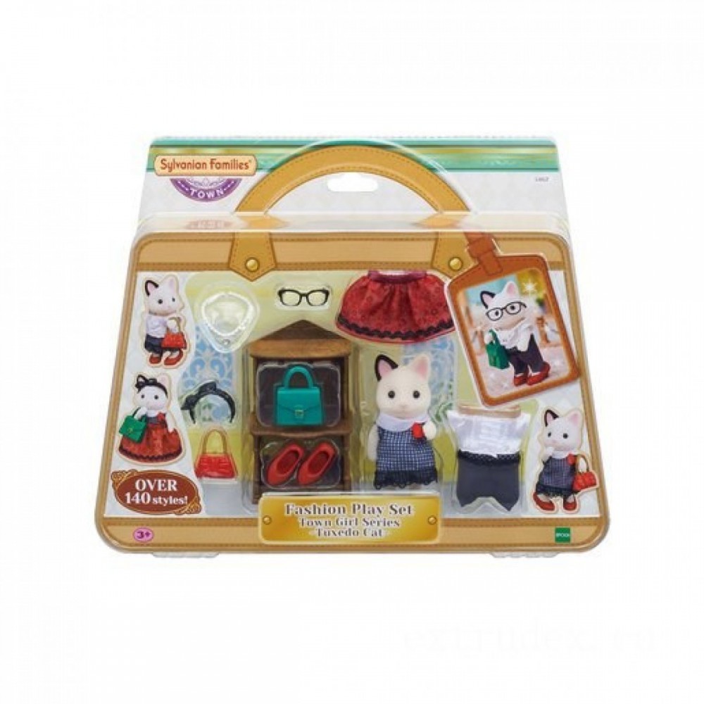 Labor Day Sale - Sylvanian Families Dinner Jacket Cat Manner Playset - Hot Buy Happening:£16