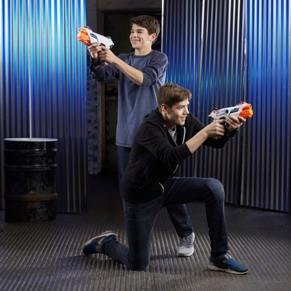 Holiday Gift Sale - NERF Laser Device Ops Pro AlphaPoint Gun 2-Pack - Markdown Mardi Gras:£12[bec8711nn]