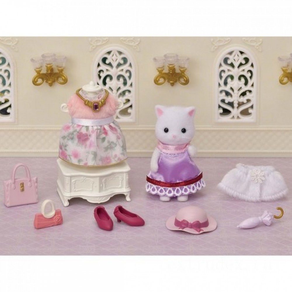 Up to 90% Off - Sylvanian Families Persian Kitty Fashion Trend Playset - Reduced-Price Powwow:£16