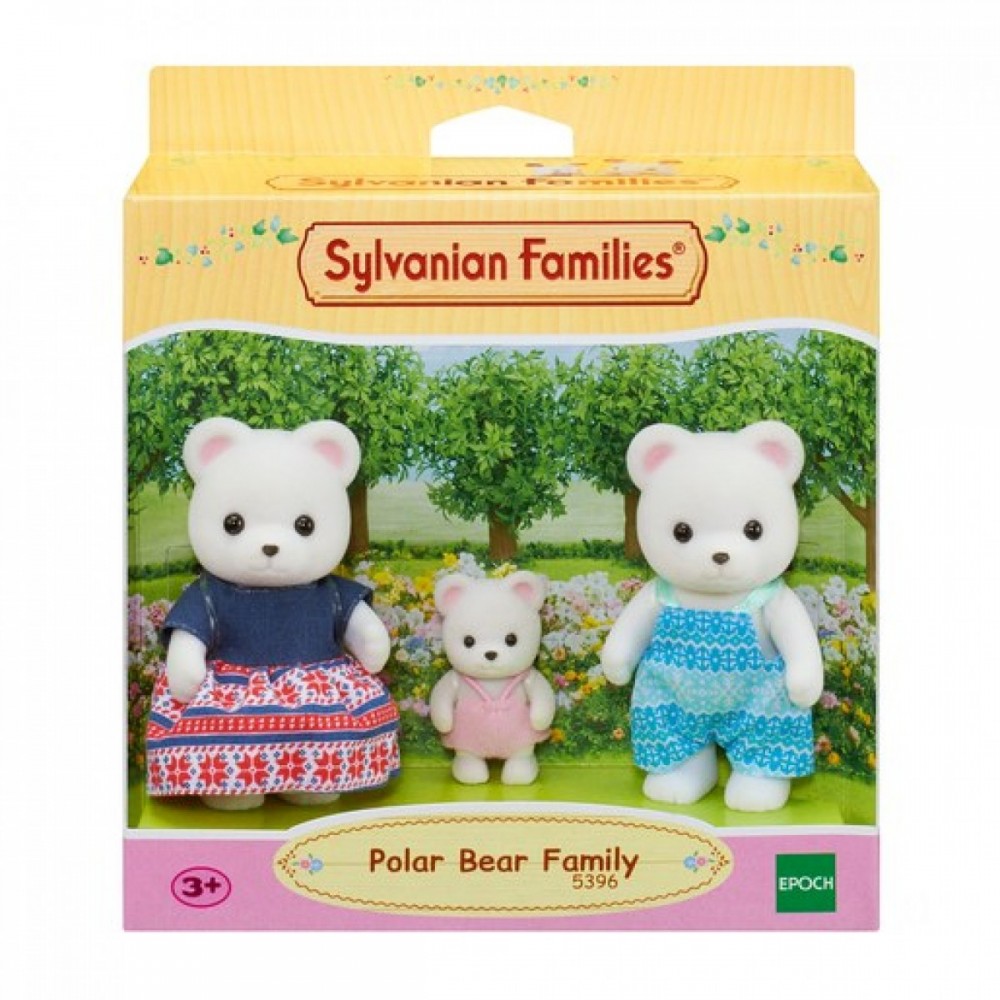 May Flowers Sale - Sylvanian Families Polar Bear Family - Fourth of July Fire Sale:£12[dac8722ni]