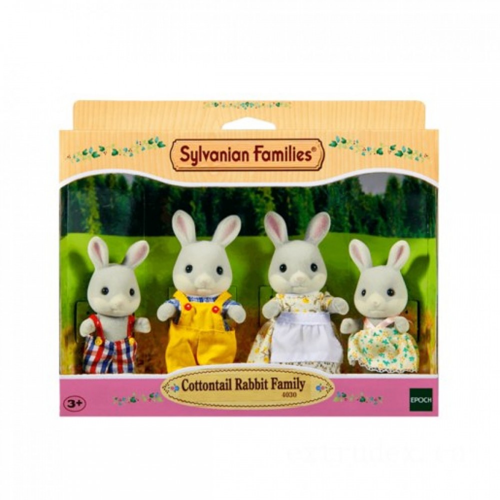 Blowout Sale - Sylvanian Families Cottontail Rabbit Family Members - Savings:£16
