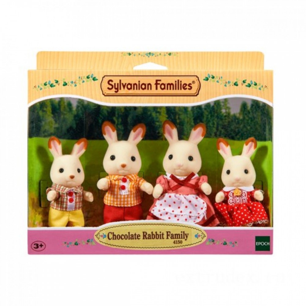 Half-Price - Sylvanian Families Delicious Chocolate Bunny Household - Blowout Bash:£16