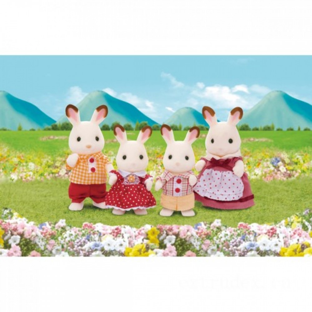 Limited Time Offer - Sylvanian Families Delicious Chocolate Bunny Family - Christmas Clearance Carnival:£17