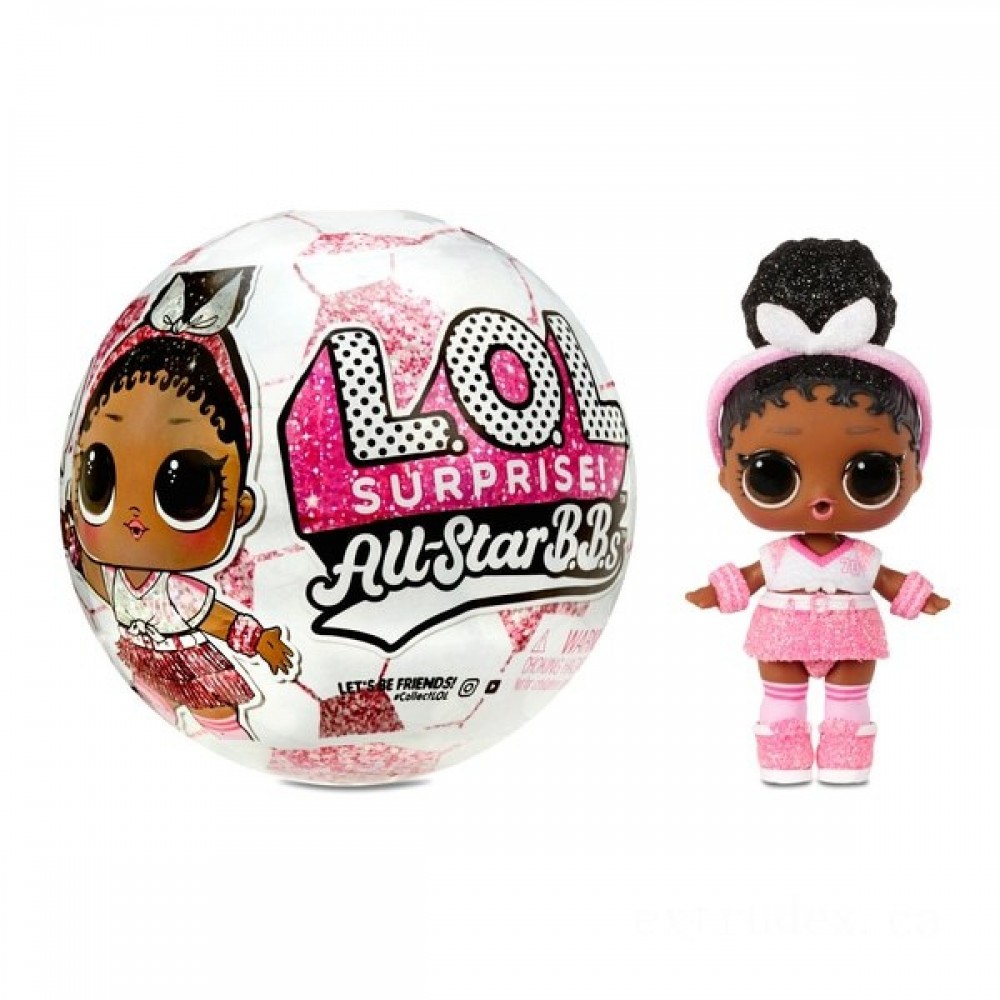 LOL Surprise All-Star B.B.s Sports Collection 3 Football Staff Sparkly Dolls Assortment