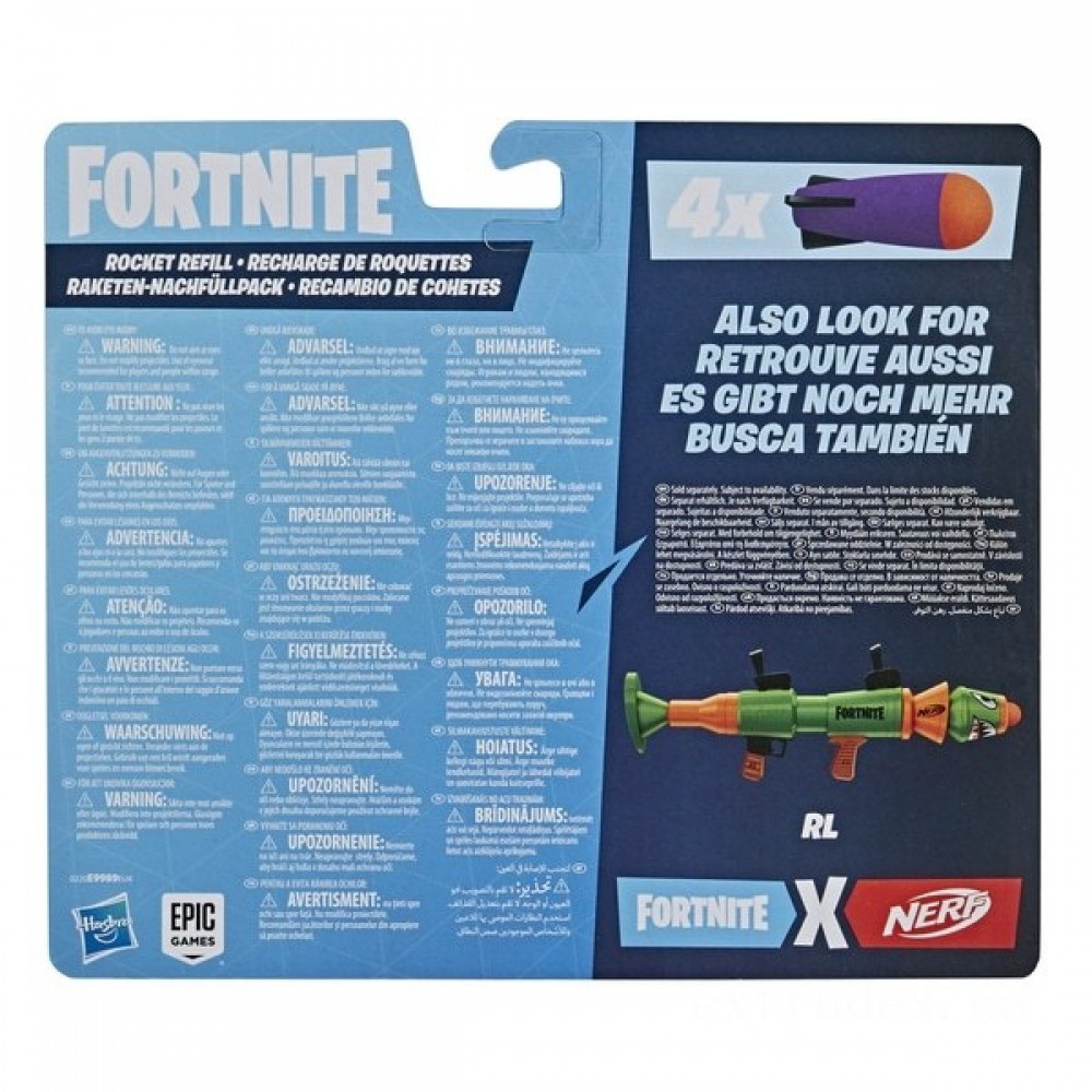 Clearance Sale - NERF Fortnite Rocket Refill - Surprise:£8[lac8774ma]