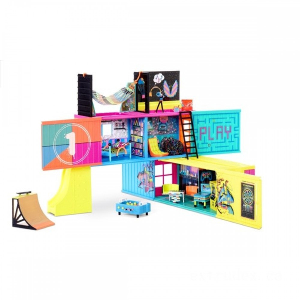 L.O.L. Surprise! Clubhouse Playset along with 40+ Surprises as well as 2 Exclusives Figurines