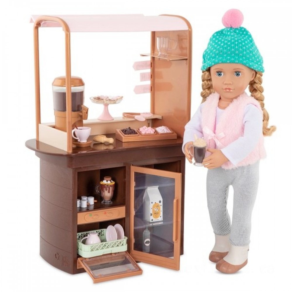 Two for One Sale - Our Generation Hot Chocolate Stand - Christmas Clearance Carnival:£49