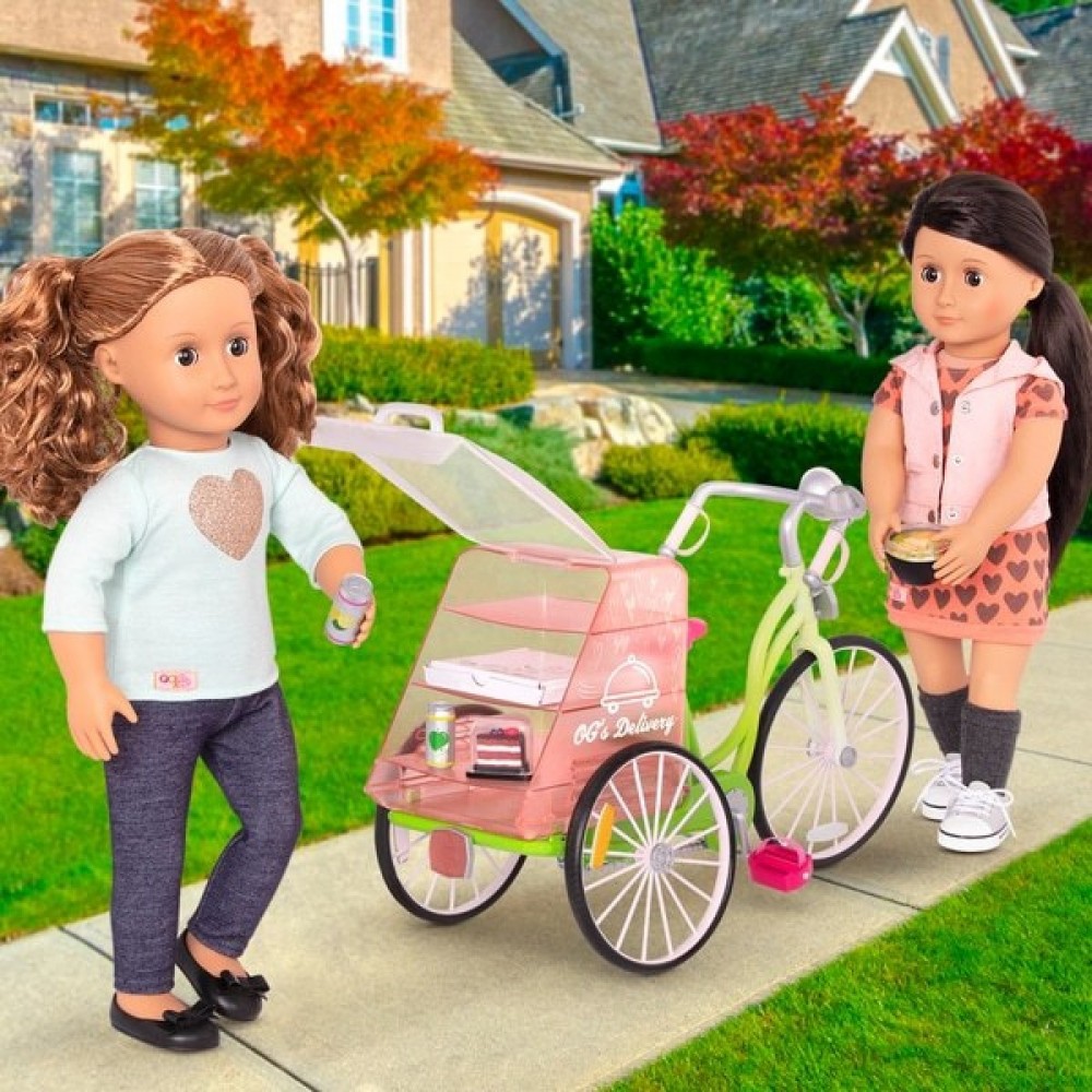 Up to 90% Off - Our Generation Food Items Delivery Bike - Cash Cow:£39[jcc8831ba]