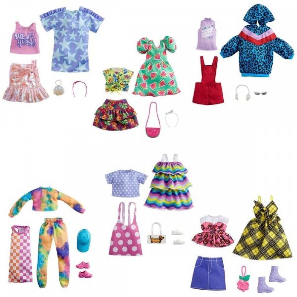 Closeout Sale - Barbie Clothing Variety - Two-for-One Tuesday:£10