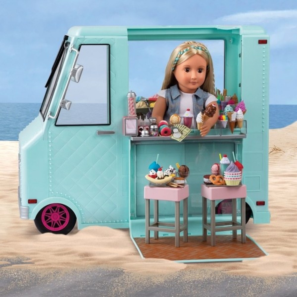 Holiday Sale - Our Generation Sweet Quit Frozen Yogurt Vehicle - Hot Buy:£81[nec8853ca]